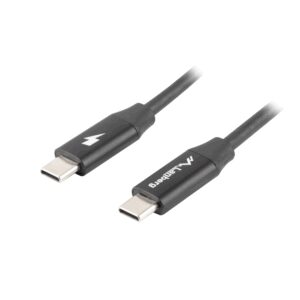Lanberg CA-CMCM-40CU-0018-BK cable USB USB 2.0 1,8 m USB C Negro
