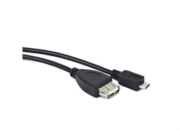 Lanberg OEM-0006 cable USB USB 2.0 0,15 m USB A Micro-USB B Negro
