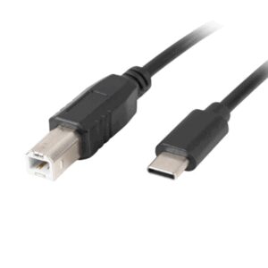 Lanberg CA-USBA-14CC-0030-BK cable USB USB 2.0 3 m USB B USB C Negro
