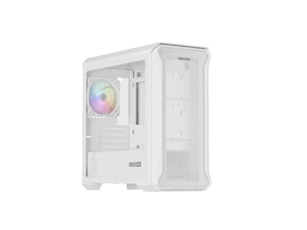 GENESIS Irid 503 Mini Tower Transparente, Blanco