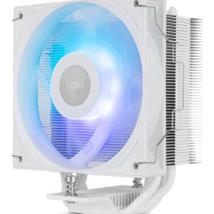 NOX Hummer NXHUMMERR400ARGBWH sistema de refrigeración para ordenador Procesador Ventilador 12 cm Blanco