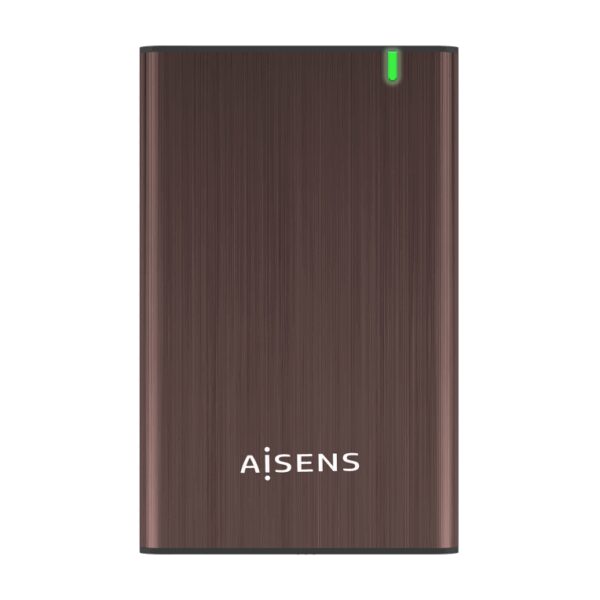 AISENS ASE-2525BWN caja para disco duro externo Caja de disco duro (HDD) Marrón 2.5"