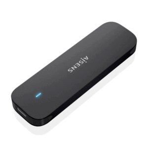 AISENS ASM2-024B caja para disco duro externo Caja externa para unidad de estado sólido (SSD) Negro