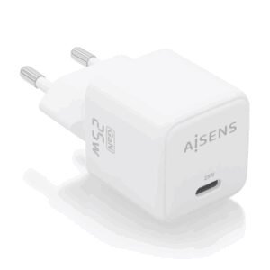 AISENS ASCH-25W1P012-W cargador de dispositivo móvil Universal Corriente alterna Carga rápida Interior