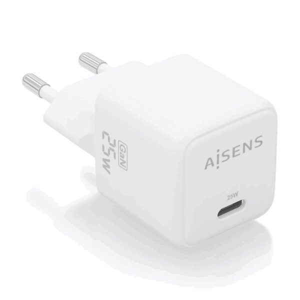AISENS ASCH-25W1P012-W cargador de dispositivo móvil Universal Corriente alterna Carga rápida Interior