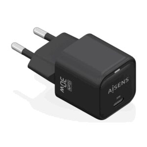 AISENS ASCH-30W1P019-BK cargador de dispositivo móvil Universal Corriente alterna Carga rápida Interior