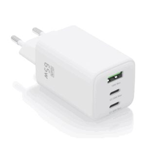AISENS ASCH-65W3P026-W cargador de dispositivo móvil Universal Corriente alterna Carga rápida Interior