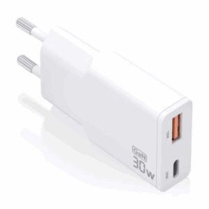 AISENS ASCH-30W2P046-W cargador de dispositivo móvil Cámara digital, MP3, MP4, Teléfono móvil, Navegante, Portátil, Consola de juegos portátil, Smartphone, Tableta, Universal Blanco Corriente alterna Carga rápida Interior