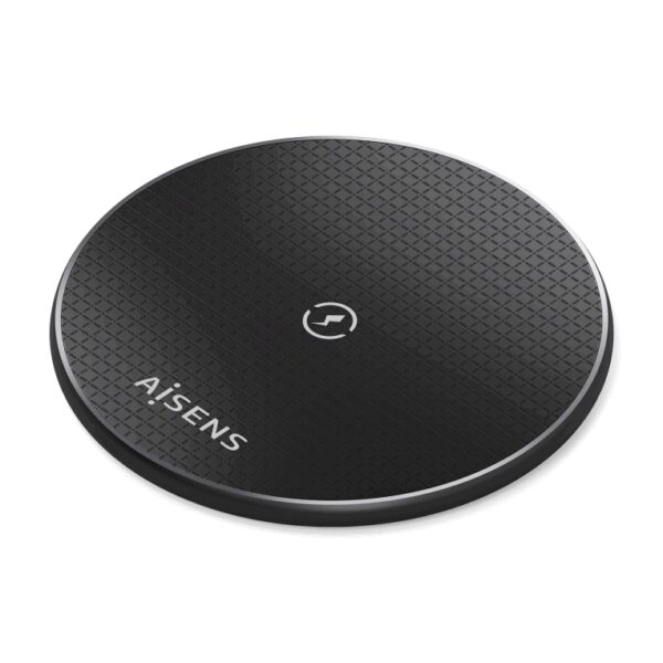 AISENS ASCH-15W1WC058-BK cargador de dispositivo móvil Smartphone Cargador inalámbrico Interior