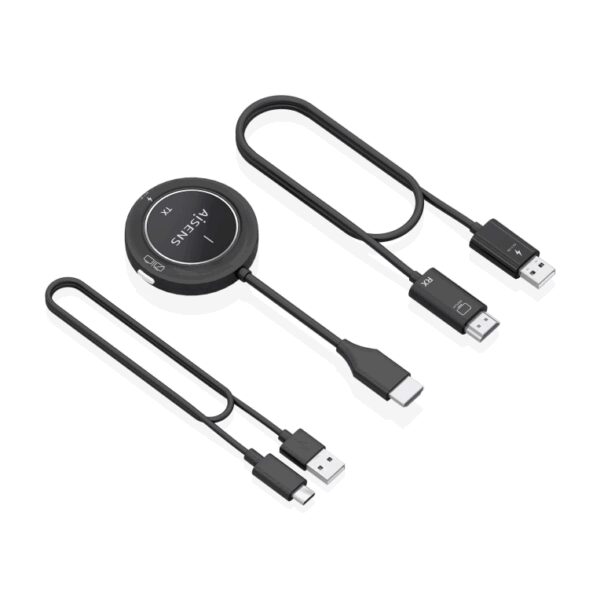AISENS ASWL-H2K30M002-BK extensor audio/video Transmisor y receptor de señales AV