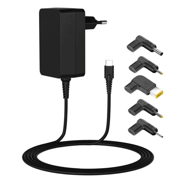 Leotec LENCSHOMETC45 cargador de dispositivo móvil Universal Negro Corriente alterna Carga rápida Interior
