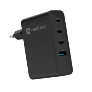 NATEC NUC-2234 cargador de dispositivo móvil Portátil, Smartphone Negro Corriente alterna Carga rápida Interior