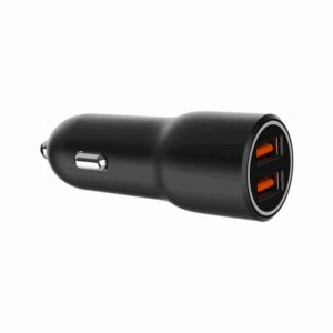 Gembird TA-UC-A2QC36-CAR-01 cargador de dispositivo móvil Teléfono móvil, Smartphone Negro Encendedor de cigarrillos Carga rápida Auto