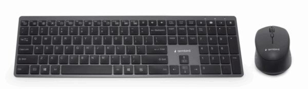 Gembird KBS-ECLIPSE-M500-PT teclado Ratón incluido Universal RF inalámbrico QWERTY Portugués Gris