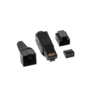 Lanberg PLU-6000TL conector RJ-45 Negro
