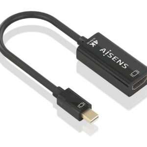 AISENS A125-0904 adaptador de cable de vídeo 0,15 m Mini DisplayPort HDMI tipo A (Estándar)