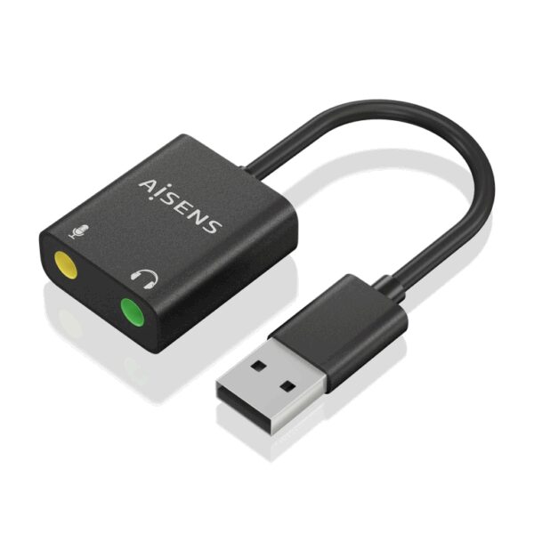 AISENS A106-0769 cambiador de género para cable 2x 3.5 mm