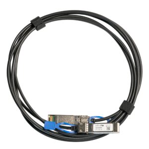 Mikrotik XS+DA0001 Cable de fibra óptica e InfiniBand 1 m SFP/SFP+/SFP28 Negro
