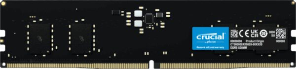 Crucial 8GB (1x8GB) DDR5-5600 CL46 RAM Arbeitsspeicher módulo de memoria 5600 MHz ECC