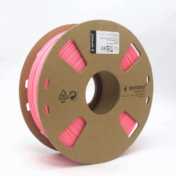 Gembird 3DP-PLA1.75-01-P material de impresión 3d Ácido poliláctico (PLA) Rosa 1,4 kg