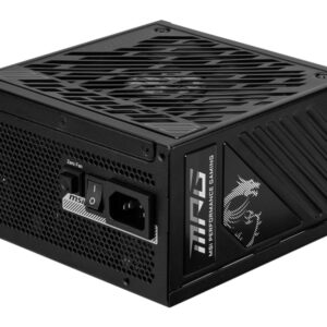 MSI MPG A1000GS PCIE5 unidad de fuente de alimentación 1000 W 24-pin ATX ATX Negro
