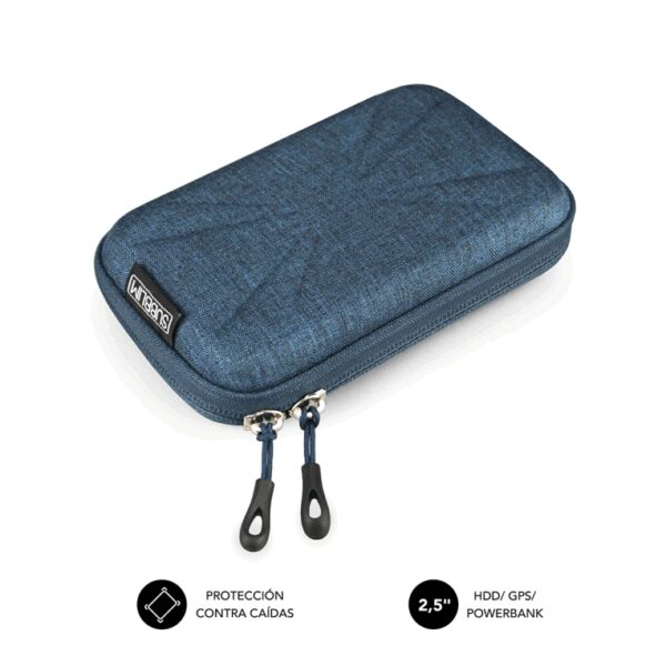 SUBBLIM SUB-HDD-HBC003 funda para disco duro externo Funda de protección ABS sintéticos, Poliuretano Negro