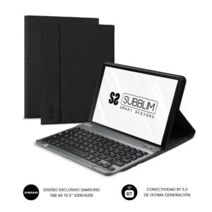 SUBBLIM SUBKT3-BTS055 teclado para móvil QWERTY Español Bluetooth Negro, Gris