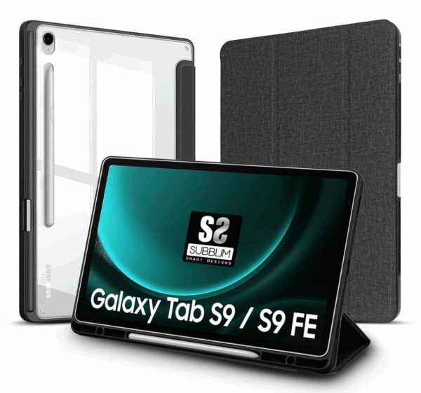 SUBBLIM SUBCST-5SC500 funda para tablet 27,7 cm (10.9") Folio Negro, Transparente