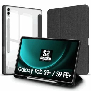 SUBBLIM SUBCST-5SC510 funda para tablet 31,5 cm (12.4") Folio Negro, Transparente