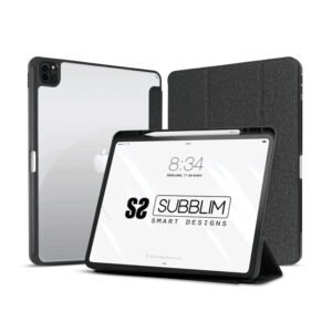 SUBBLIM SUBCST-5SC400 funda para tablet 27,9 cm (11") Folio Negro, Transparente