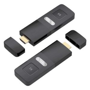 AISENS ASWL-H2K30M001-BK extensor audio/video Transmisor y receptor de señales AV
