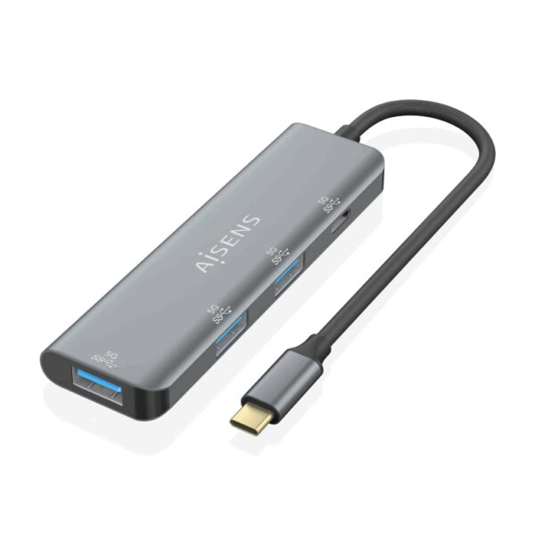 AISENS A109-0762 hub de interfaz USB 3.2 Gen 1 (3.1 Gen 1) Type-C 5000 Mbit/s