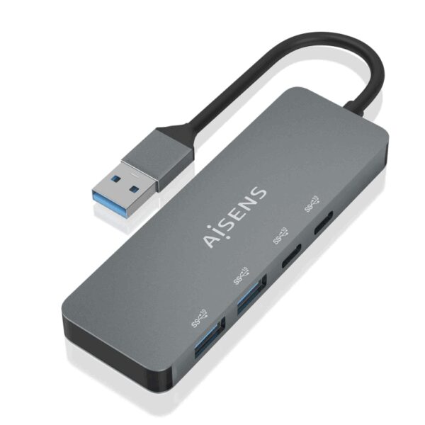 AISENS A106-0696 hub de interfaz USB 3.2 Gen 2 (3.1 Gen 2) Type-A 10000 Mbit/s