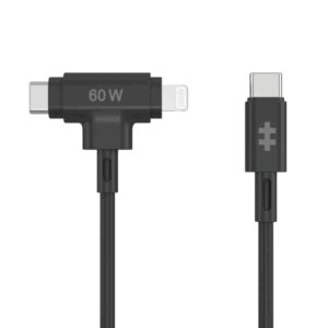 HYPER HyperJuice cable USB USB 2.0 1,5 m USB C USB C/Lightning Negro