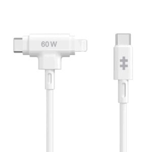 HYPER HyperJuice cable USB USB 2.0 1,5 m USB C USB C/Lightning Blanco