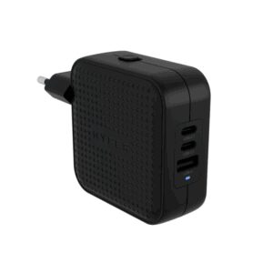 HYPER HJ1003BKWWGL cargador de dispositivo móvil Portátil, Smartphone, Tableta Negro Corriente alterna Carga rápida Interior