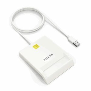 AISENS ASCR-SN07-W lector de tarjeta inteligente Interior USB USB 2.0