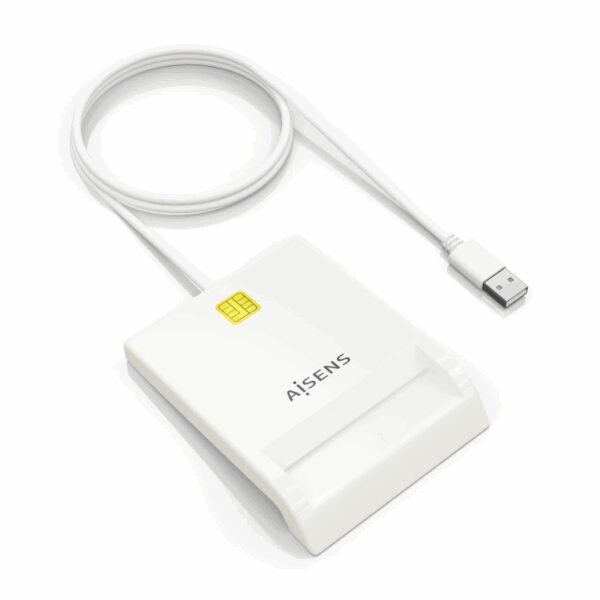 AISENS ASCR-SN07-W lector de tarjeta inteligente Interior USB USB 2.0