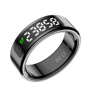 Leotec LESR01K10 rastreador de actividad LED Anillo inteligente rastreador de actividad IPX8 Negro