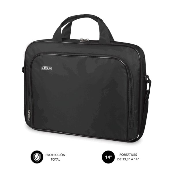 SUBBLIM SUB-LB-1OLB030 maletines para portátil 35,6 cm (14") Maletín Toploader Negro
