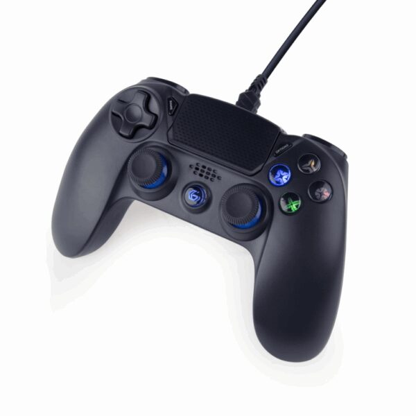 Gembird JPD-PS4U-01 mando y volante Negro USB Gamepad Analógico PC, PlayStation 4