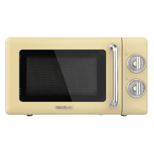 Cecotec 01708 microondas Beige, Acero inoxidable Microondas con grill Encimera 20 L 700 W