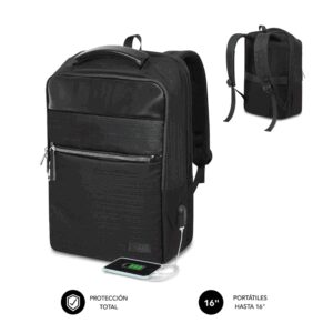 SUBBLIM MOCHILA BUSINESS V2 AP 16'' NEGRO maletines para portátil 40,6 cm (16")