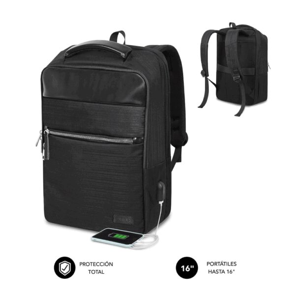 SUBBLIM MOCHILA BUSINESS V2 AP 16'' NEGRO maletines para portátil 40,6 cm (16")