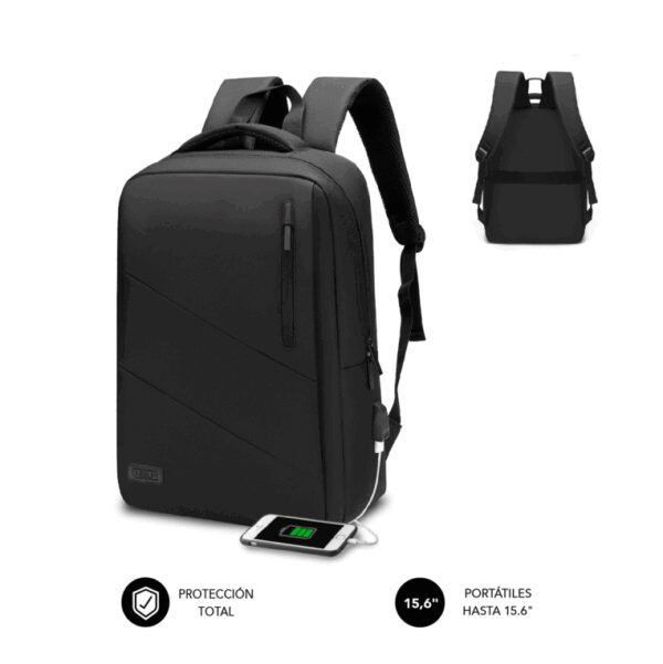 SUBBLIM SUB-BP-2BL2002 maletines para portátil 39,6 cm (15.6") Negro
