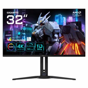 GIGABYTE AORUS FO32U EK pantalla para PC 80 cm (31.5") 3840 x 2160 Pixeles 4K Ultra HD OLED Negro