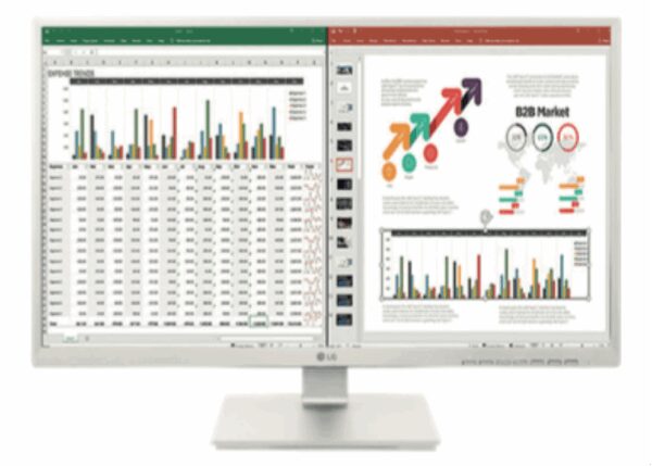 LG 27BK55YP-W pantalla para PC 68,6 cm (27") 1920 x 1080 Pixeles Full HD LED Negro