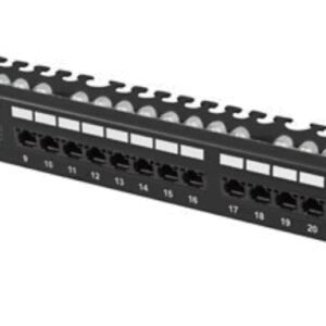 Lanberg PPUA-1124-B panel de parcheo 1U