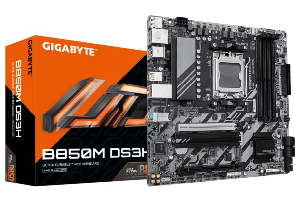 GIGABYTE B850M DS3H placa base AMD B850 Zócalo AM5 micro ATX