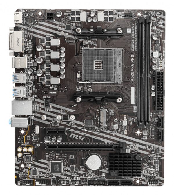 MSI A520M-A PRO placa base AMD A520 Zócalo AM4 micro ATX